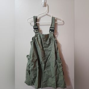 Nicole Miller Girls Green Utility Style Dress